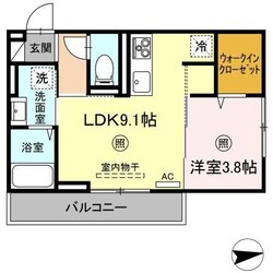 グランプレミア新開の物件間取画像